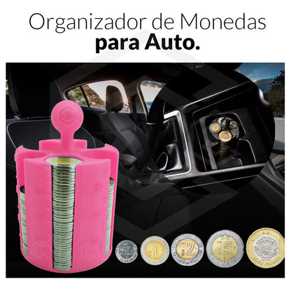 1 Porta Monedas Porta Vasos Auto Con Contador Taxi Uber Didi