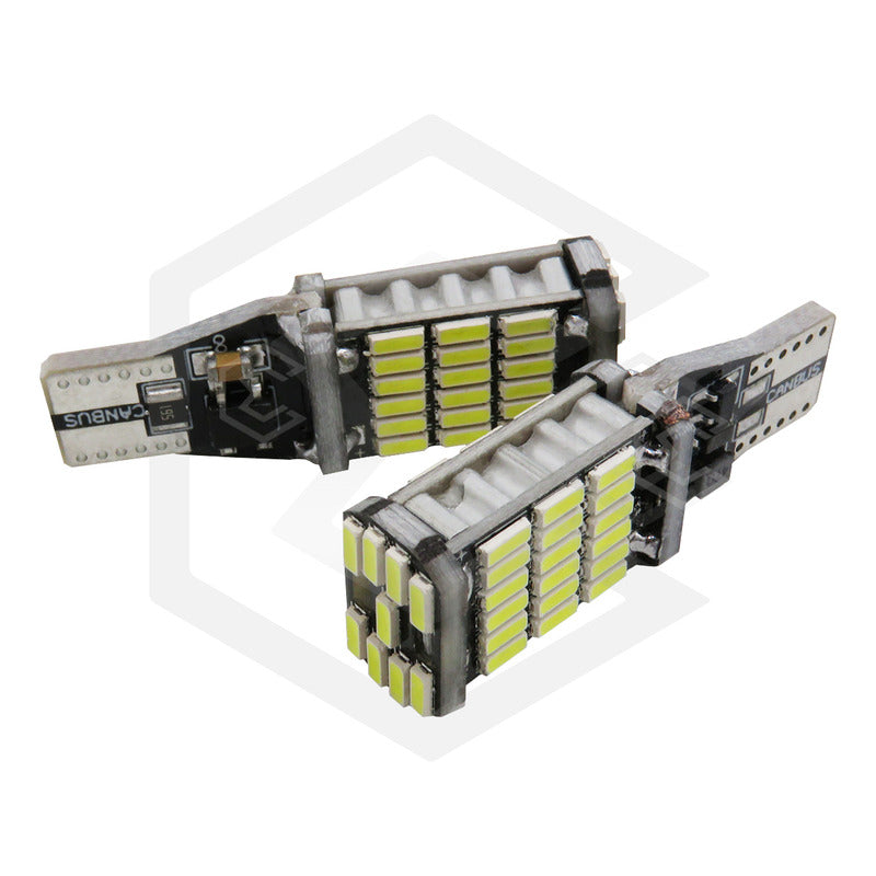 2pzs Focos Led T15 W16w Canbus 45 Smd 4014 1800lm Auto 12v