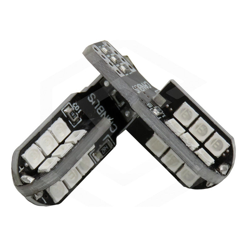 Kit 10 Focos Pellizco T10 24 Leds Canbus 3030 Alta Potencia