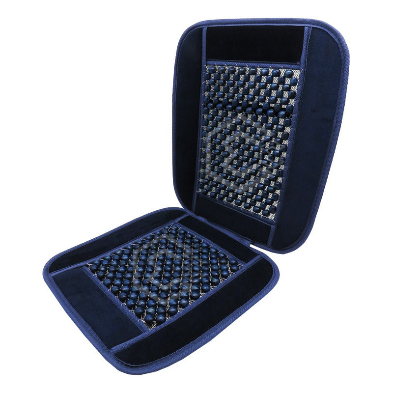 Respaldo Universal Asiento Bolitas De Madera Color A Elegir