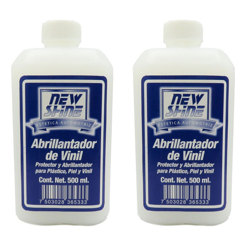 Abrillantador De Vinil Plástico Y Piel Liquido 500ml Blanco