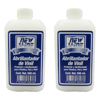 Abrillantador De Vinil Plástico Y Piel Liquido 500ml Blanco