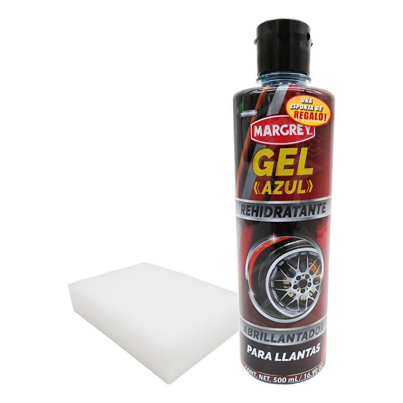 Gel Azul Abrillantador Rehidratante Llantas Margrey 500 Ml Azul