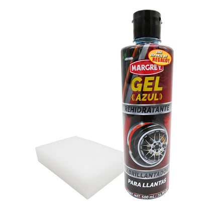Gel Azul Abrillantador Rehidratante Llantas Margrey 500 Ml Azul