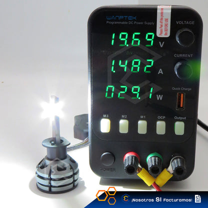 2 Focos Led H1 Ventilador Alta Baja Tricolor 18,000lm 12-24v H1