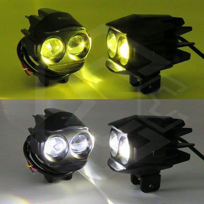 Faros Ovalado Bicolor 3 Funciones 12 Led 5500lm 25w 12-24v