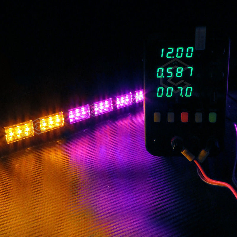 Barra 324 Led 19 Funciones 18 Módulos Bicolor Estrobo 12-24v