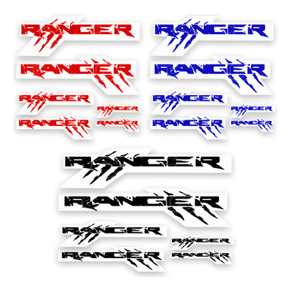 Calcomanía Ford Ranger Garra Sticker Vinil 6 Piezas Espatula