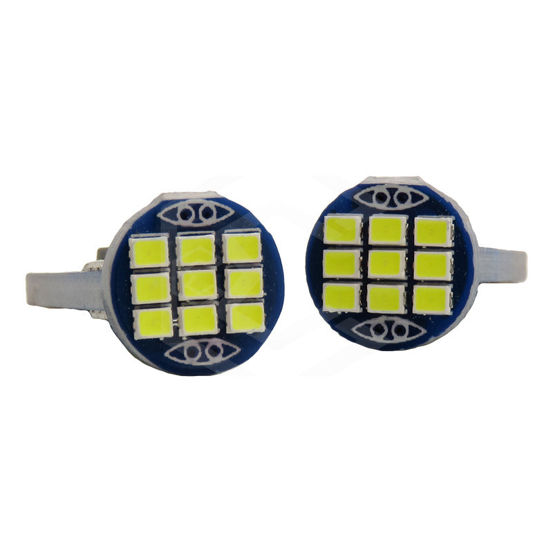Par De Focos De Pellizco T10 Canbus Super Potente 27 Leds 12