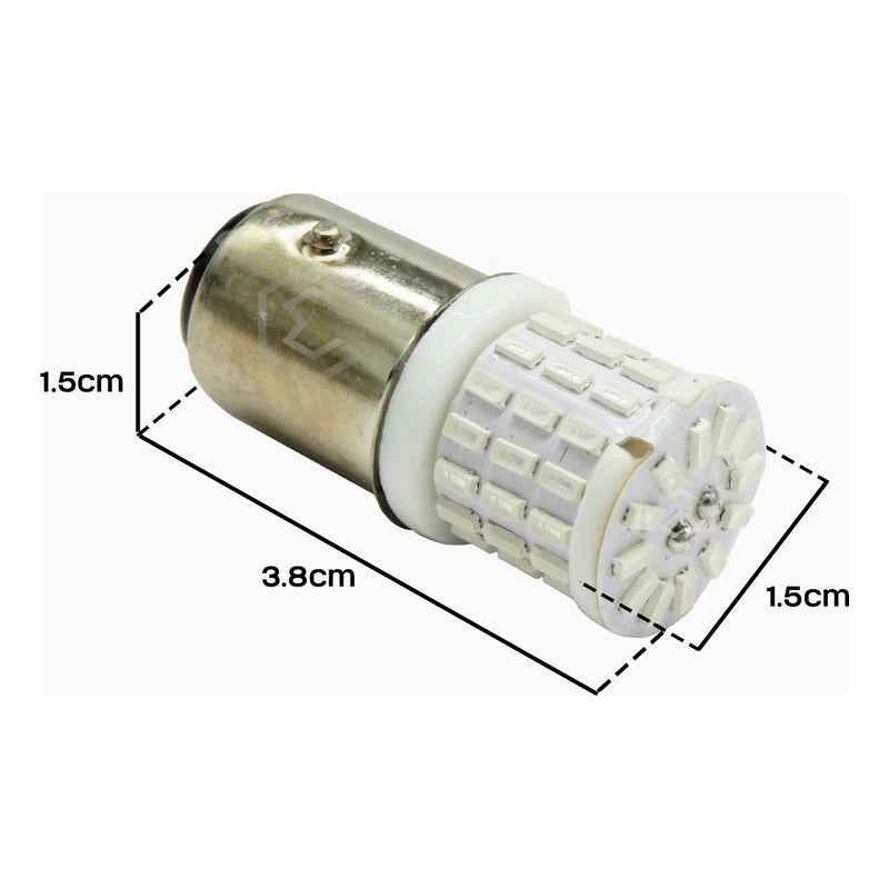 Par De Focos 1157 1034 2 Polos Canbus 57 Hiperled Fijo 12v
