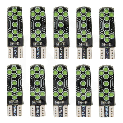 Kit De 10 Focos De Pellizco T10 18 Led Cob Gel Alta Potencia