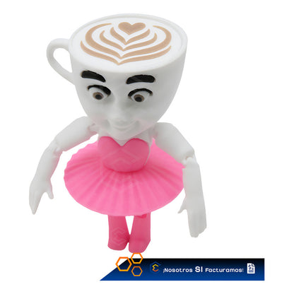 Capuccina Bailarina Articulado Juguete De Impresión 3d Petg