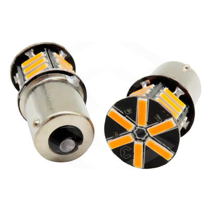 10 Focos 1156 21 Leds 1 Polo Con Estrobo Patas Parejas 12v