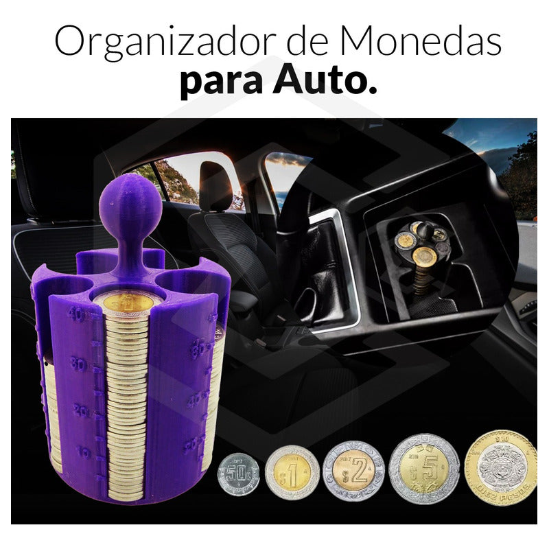 1 Porta Monedas Porta Vasos Auto Con Contador Taxi Uber Didi