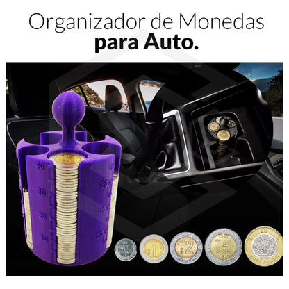 1 Porta Monedas Porta Vasos Auto Con Contador Taxi Uber Didi