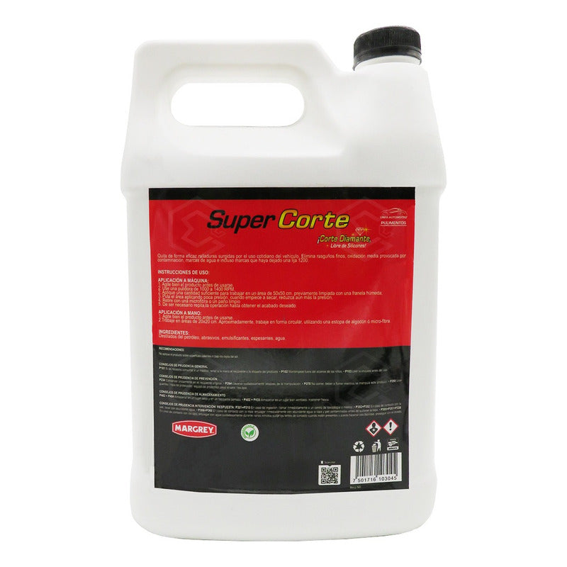 Pulimento Quita Rayones Super Corte Margrey 3.8lt Blanco