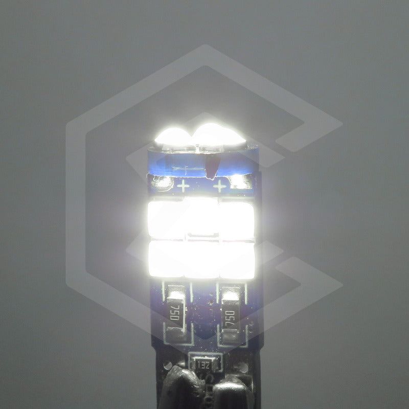 Kit De 10 Focos Pellizco T10 15 Leds Burbuja Doble Polaridad