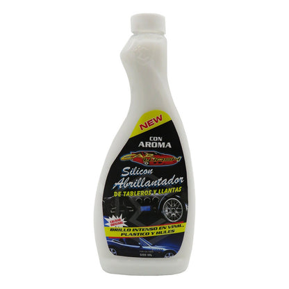 5 Silicón Abrillantador De Tableros Y Llantas Brillo Intenso Beige
