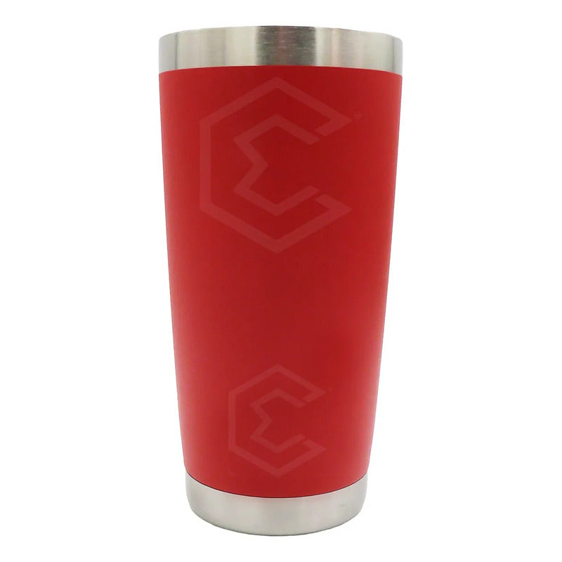 Termo Vaso Personalizado Nombre O Logo Láser 20oz Acero Inox Rojo