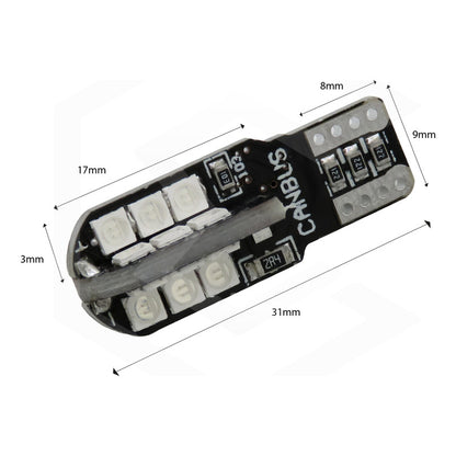 Par De Focos Pellizco T10 24 Leds Canbus 3030 Alta Potencia