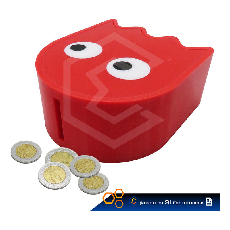 Alcancía Gamer Geek Videojuego Fantasma Pacman Ahorro 3d Ptg