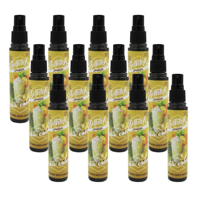 12 Aromatizante Botella Spray Liquido 60ml Auto Casa Ambient