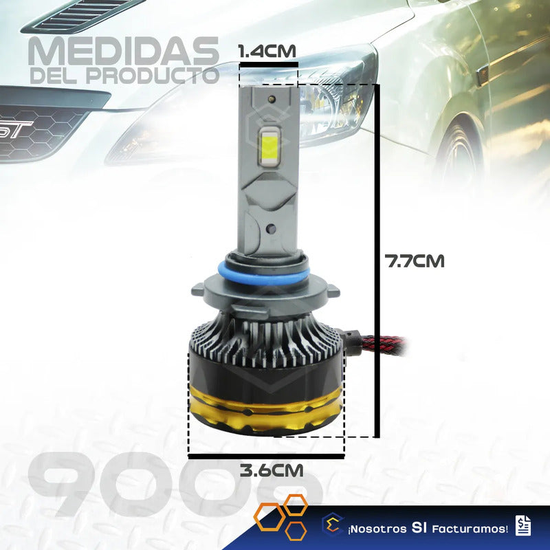 2 Focos Led Canbus Ventilador Alta O Baja 28,000lm 71w 9-36v 9006