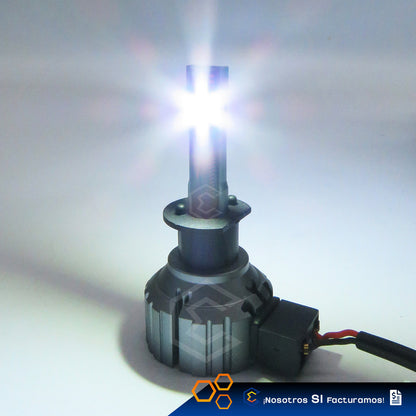Kit Focos 12 Leds H1 Alta Baja Plug And Play 10,000lm 12-24v H1