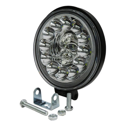 Par De Faros Calavera 26 Leds 4 Funciones Blanco-rgb 12-24v