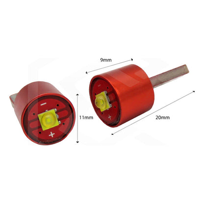 Kit 10 Focos De Pellizco T10 1 Led Hiper Canbus No Error 12v T10 Blanco Frío