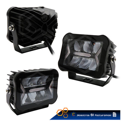 Par De Faros 26 Led Blanco Fijo Luz De Cortesía 49.3w 10-30v