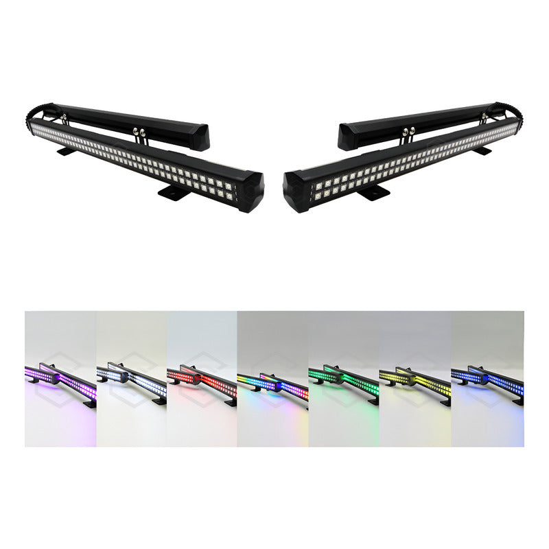 Barra 96 Leds Rgb Código Torreta 38cm C/ Ventosas 12w 10-30v