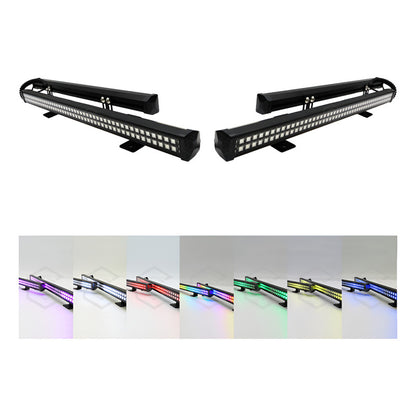 Barra 96 Leds Rgb Código Torreta 38cm C/ Ventosas 12w 10-30v