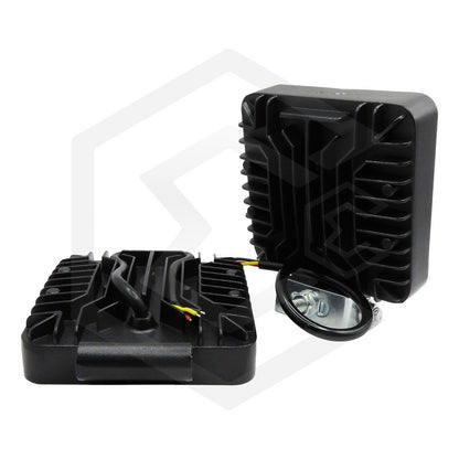 Par De Faros 30 Leds 9-30v Luz Blanca/rojo/azul 6 Funciones