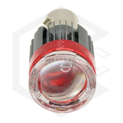 Foco Moto H4 Lupa Proyector Ba20d 24 Led Bicolor 4 Funcionet