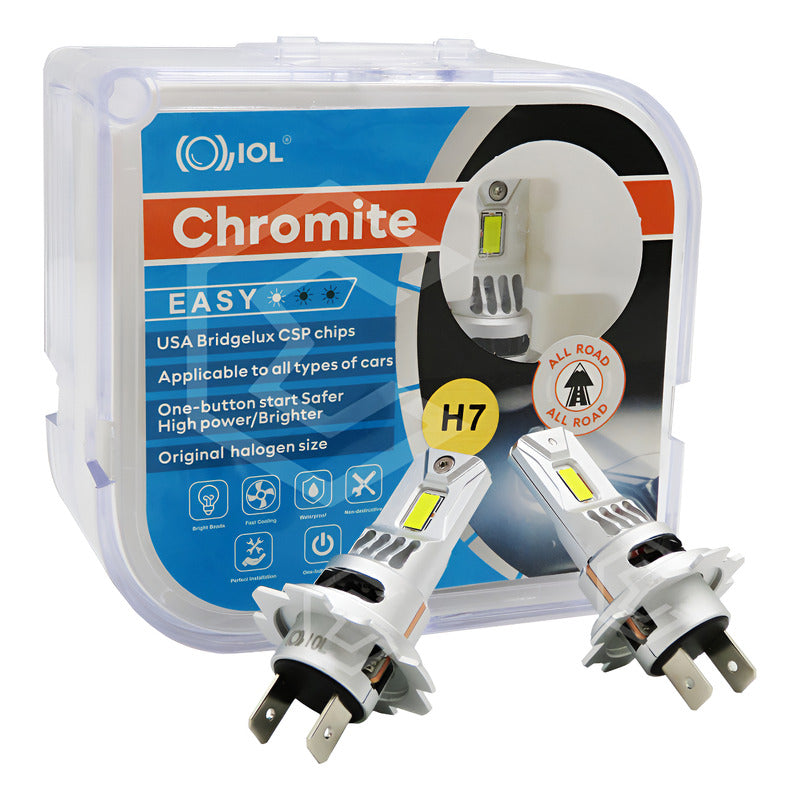 Kit 2 Focos H7 16 Leds Csp Chromite Alta Baja 12.4w 8,000lm H7