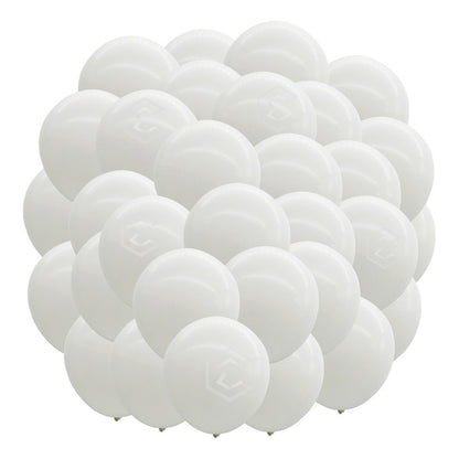 Globos Blanco Latex 18 Pulgadas Pack 25 Decoración Eventos Etari