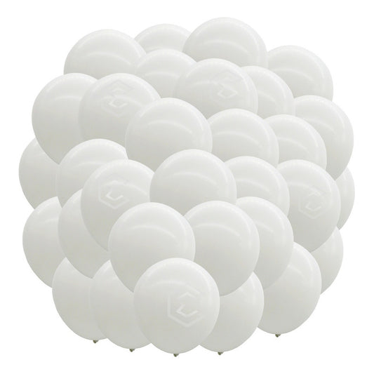 Globos Blanco Latex 18 Pulgadas Pack 25 Decoración Eventos Etari