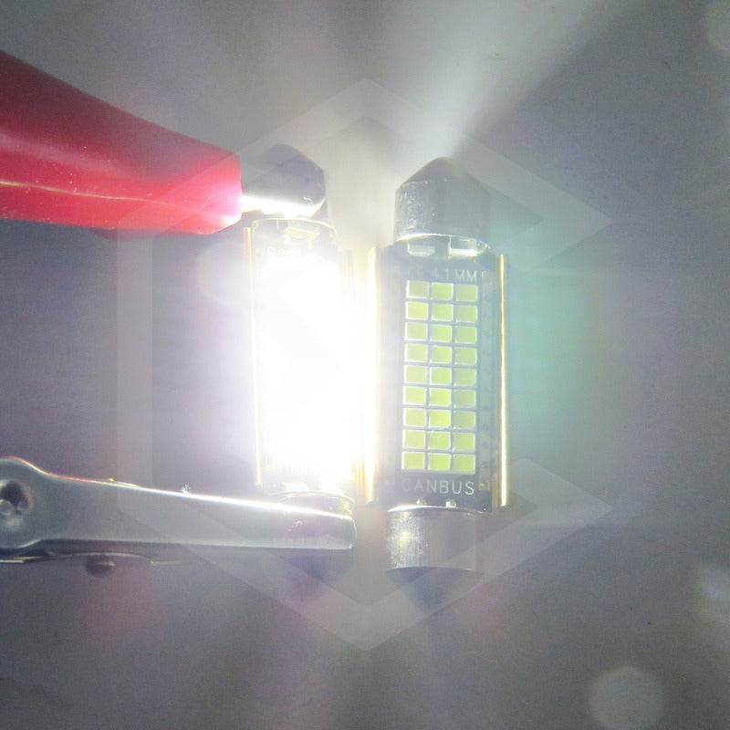 Kit De 10 Focos Interior 27 Leds Canbus 31mm 36mm 39mm 41mm