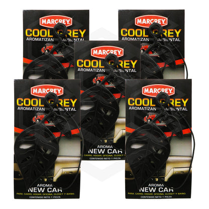 Aromatizante Auto Casa Ambiental Cool Grey Hoja Margrey 5pza