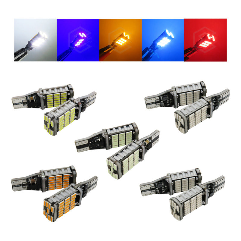 2pzs Focos Led T15 W16w Canbus 45 Smd 4014 1800lm Auto 12v