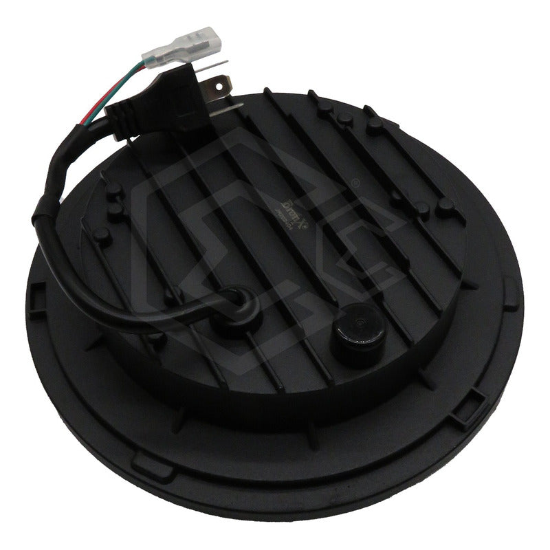 Par Faros Led 7'' Pulgadas Redondo Jeep Vocho 6 Lupas 12-24v