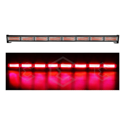 Barra Torreta Led Cob 8 Módulos Estrobo Código 16 Funciones
