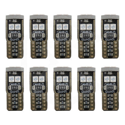 Kit 10 Foco Pellizco T10 Canbus W5w 194 168 2825  No Error 9