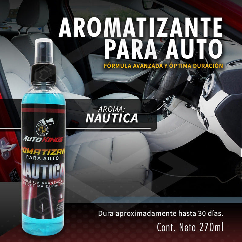 6 Aromatizante P Auto Desodorante Liquido Casa Oficina 270ml