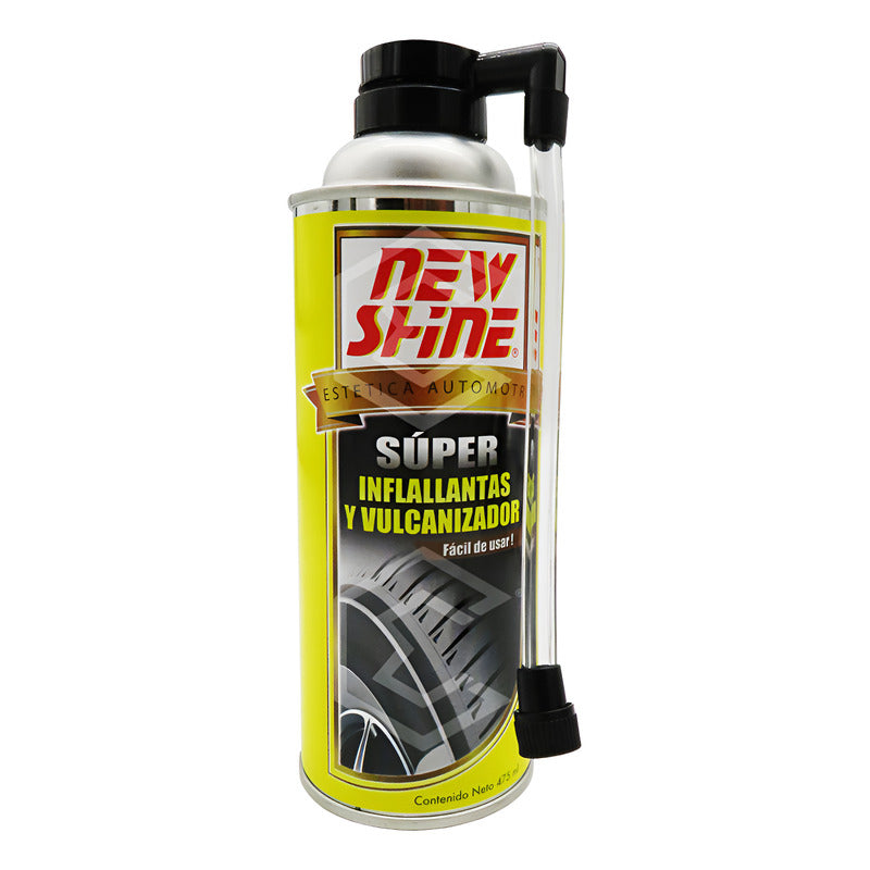 Inflallantas Vulcanizador Instantaneo Emergencias 475ml Amarillo