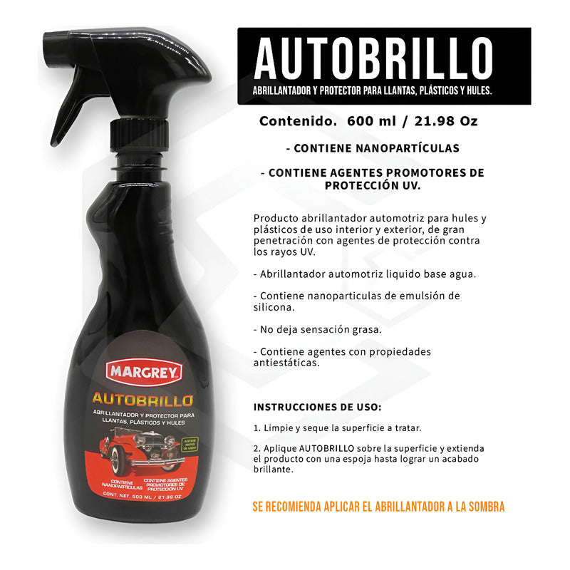 5 Brillo Atomizador Para Carroceria Proteccion Pintura 600ml
