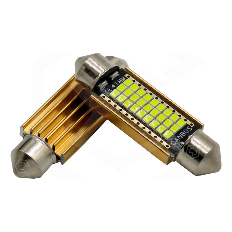 Kit De 10 Focos Interior 27 Leds Canbus 31mm 36mm 39mm 41mm