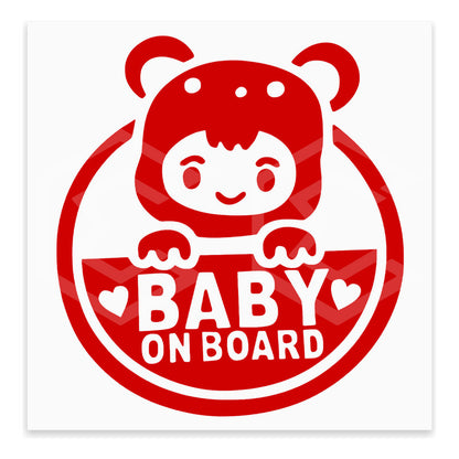 10 Calcomanía Bebé A Bordo Sticker Vinil Auto Moto 14cmx15cm