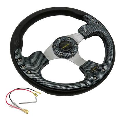 Volante Deportivo Universal De Metal Con 8 Pernos 320mm
